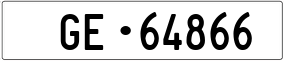 Trailer License Plate